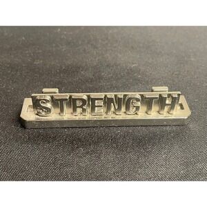 Lighthouse Christian Products Metal Scripture Card Holder Faith Word Strength
